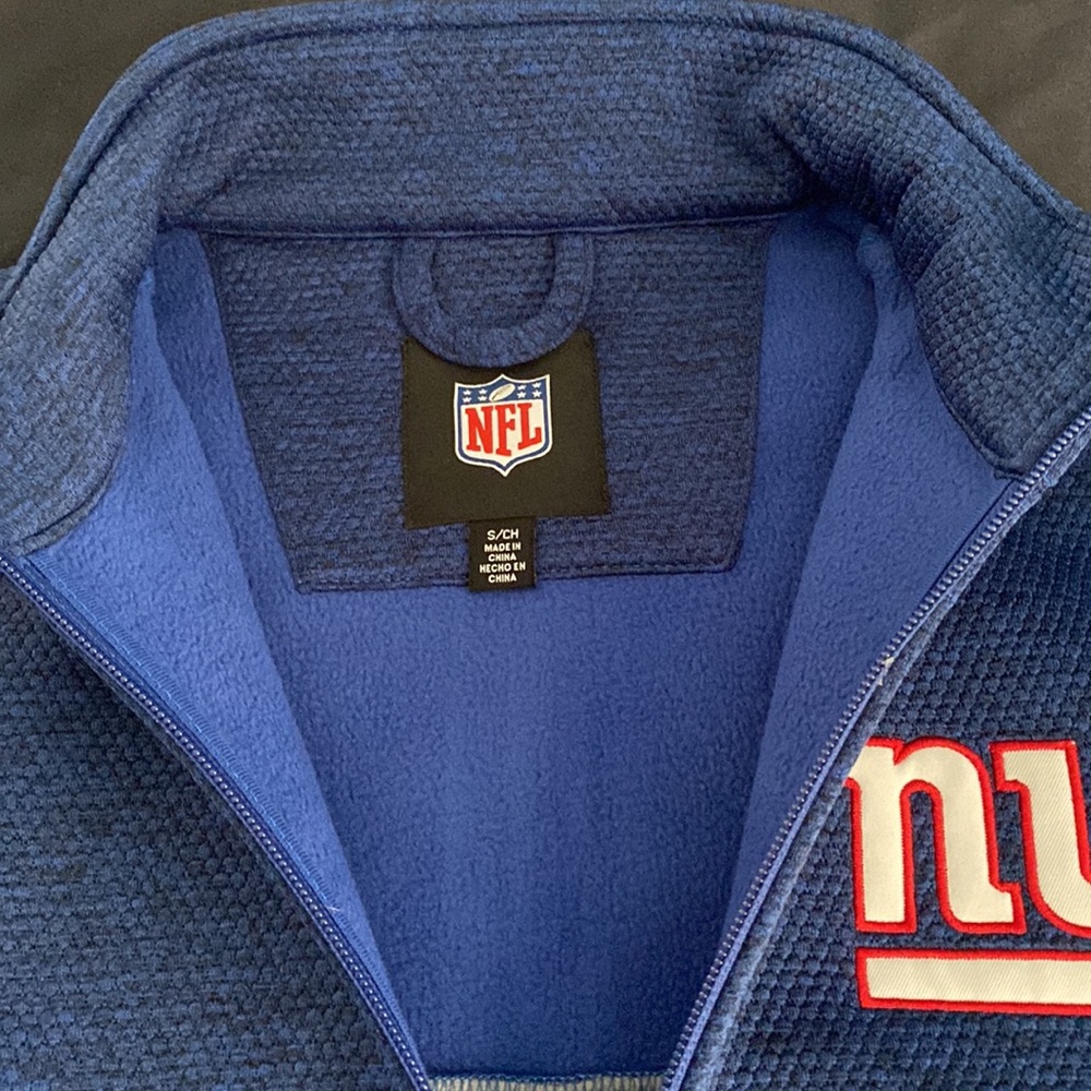 NWT fleece lined zip up Giants sweater jacket - Picture 2 of 4